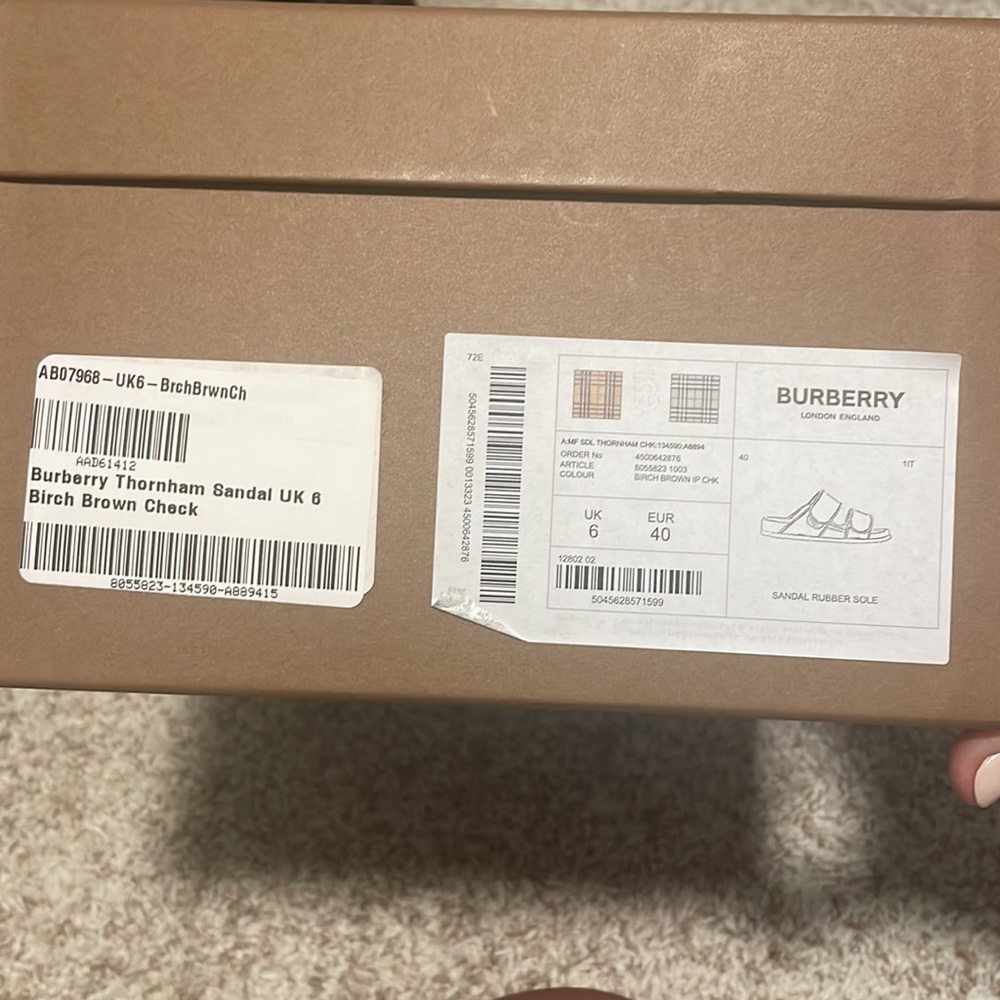 Burberry Double Strap Sandals - Picture 7 of 7